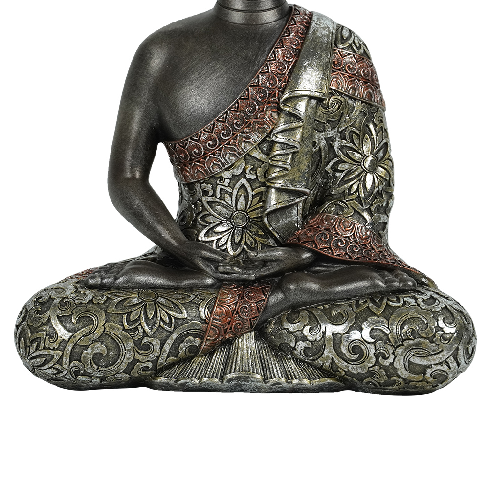 New arrive Feng Shui decorative table Sitting meditating resin buddha statue for home