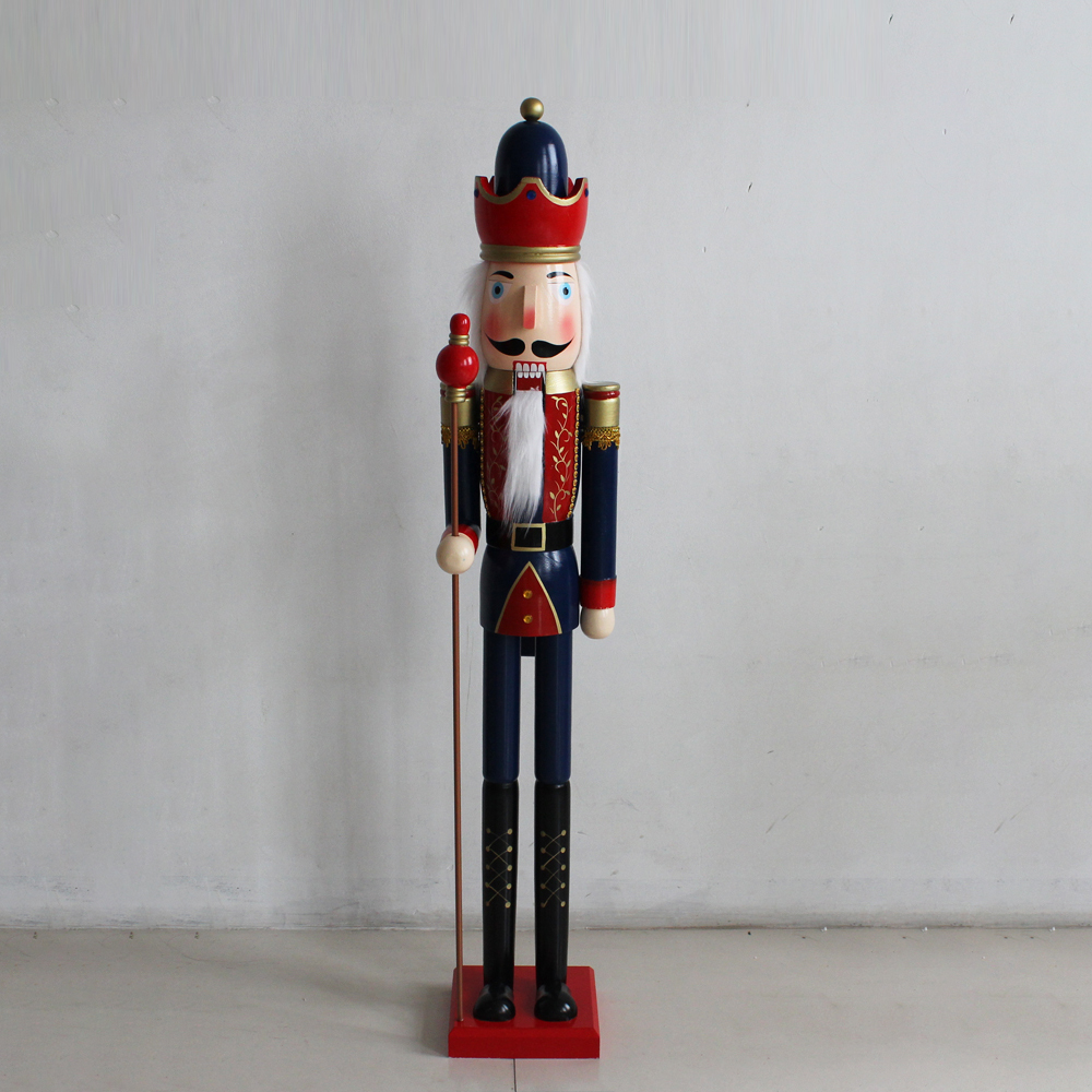 Best quality wooden crafts handmade nutcracker home decoration for Christmas