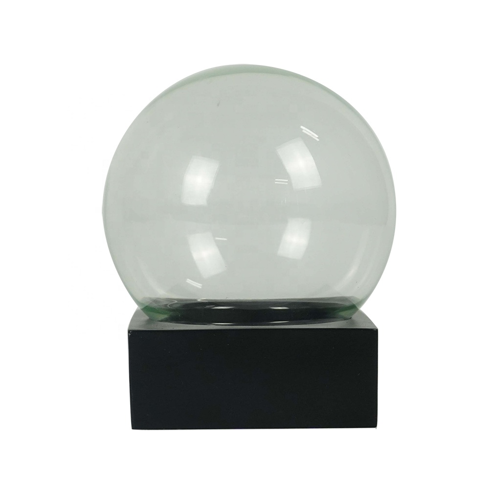 Wholesale DIY custom boule Souvenir empty glass snow globe with resin base
