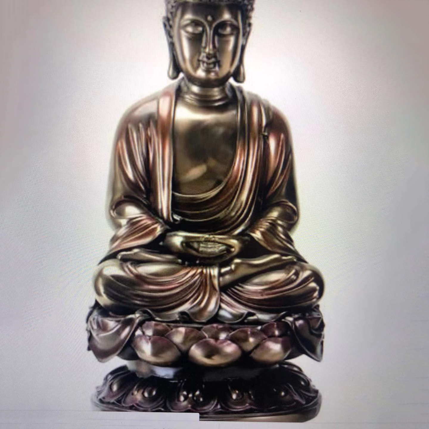 Fengshui tabletop mini resin meditation buddha statue for home