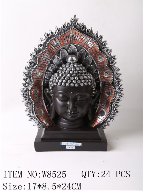 2020 Hotsell tabletop inner heart peaceful Meditating sliver Buddha Resin Thai buddha Statue Product with Foundation