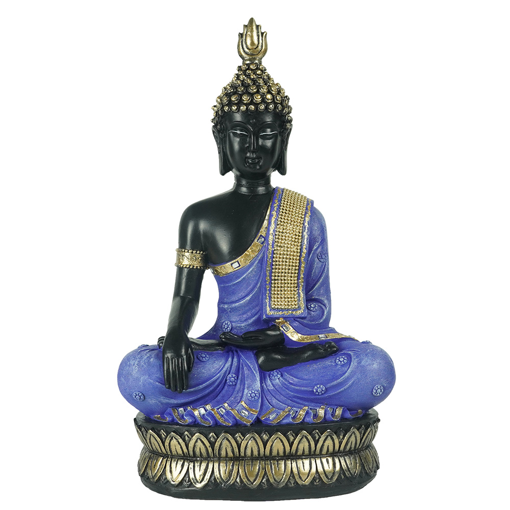 Fengshui tabletop mini resin meditation buddha statue for home