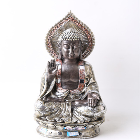 New arrive Feng Shui decorative samll table Sitting meditating resin buddha statue