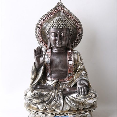 2020 New arrive Feng Shui decorative table Sitting meditating resin buddha statue