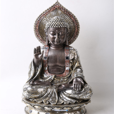 Wholesale New arrive Feng Shui decorative table Sitting meditating resin buddha statue