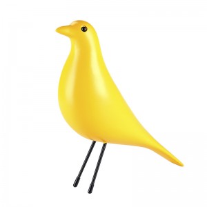 2023 Hot Selling Bird Eames Resin Bird Ornament Crafts Multiple Colors Office Furniture Decoration