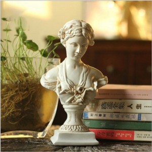 2023 American countryside vintage decorative ornaments Venus maiden head TV cabinet resin decorations living room furnishings