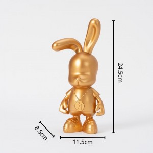 2023 Resin ornaments BABY rabbit doll home decorations designer models cartoon cute creative children’s day gift