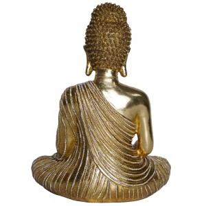 Wholesale meditation pearl surplice gold buddha statue indoor ornament home decoration resin crafts