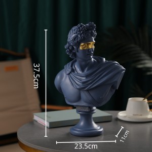 2023 European home decoration David Apollo male god Diana goddess resin crafts figure statue ornaments