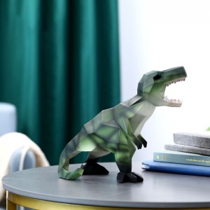 2023 Exquisite geometric Tyrannosaurus rex fun deposit box children’s resin gifts weird and wacky creative ornaments high-grade