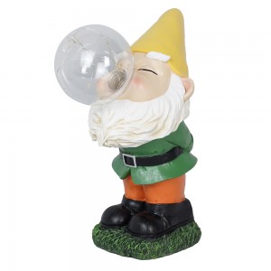 Gnomes Garden Decorations Funny Statues Outdoor Funny Knomes With Solar Light For Yard Lawn Ornaments