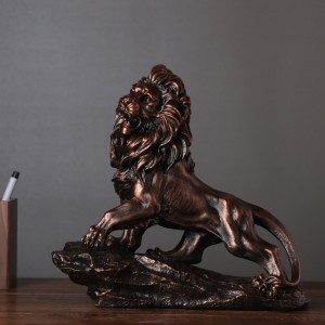 2023 New Chinese style waking lion ornament office liquor cabinet Chinese style creative home decorations desktop furnishings