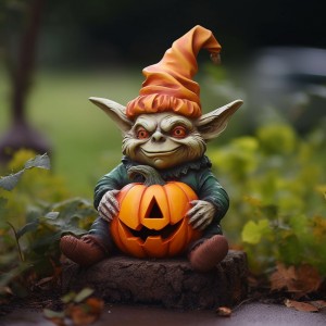 Cross-border Halloween pumpkin garden decoration vampire ornaments cute spooky landscape resin cartoon crafts