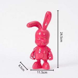 2023 Resin ornaments BABY rabbit doll home decorations designer models cartoon cute creative children’s day gift