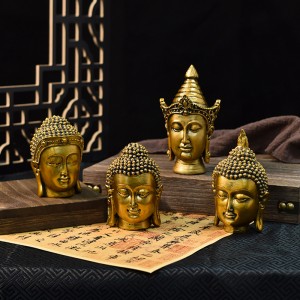 Cross-border creative southeast asia antique buddha head wholesale resin crafts gift home decorations ornaments