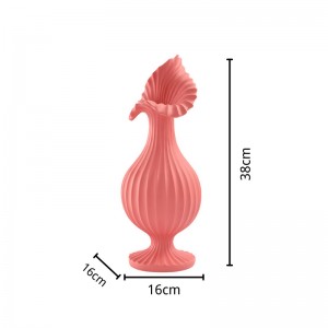 Striped Art Vase Arrangement Modern Light Luxury Home Decoration Living Room Flower Arrangement Resin Crafts Wholesale