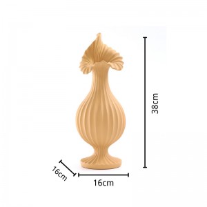 Striped Art Vase Arrangement Modern Light Luxury Home Decoration Living Room Flower Arrangement Resin Crafts Wholesale