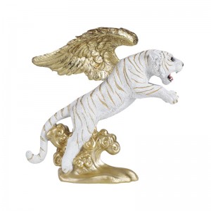 2023 Tiger ornaments resin crafts new Chinese creative home decoration office gift New Year of the Tiger gift