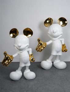 Creative luxury lightings wedding cartoon Mickey ornaments living room desktop decorations cartoon mouse TV cabinet decorations