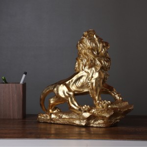 2023 New Chinese style waking lion ornament office liquor cabinet Chinese style creative home decorations desktop furnishings